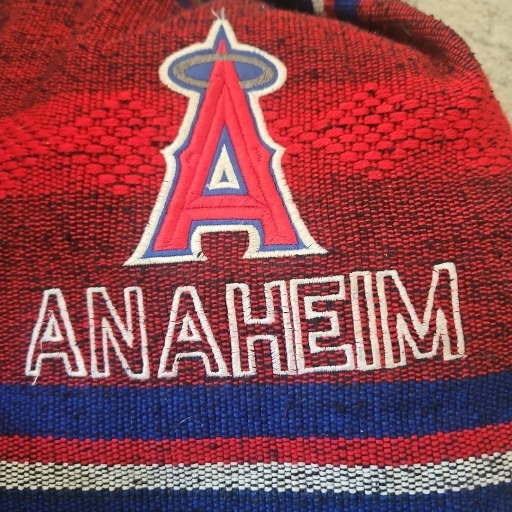 Los Angeles Angels Unisex MLB Zerape Poncho Style Lightweight Backpack